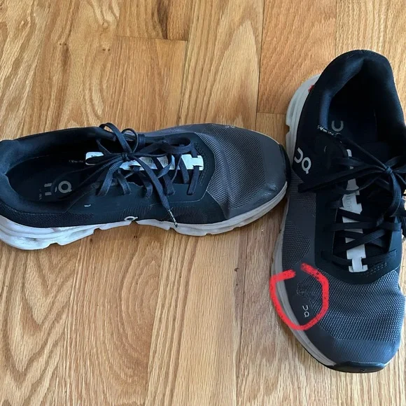 On Running Black and Gray Athletic Shoes - Picture 3 of 3